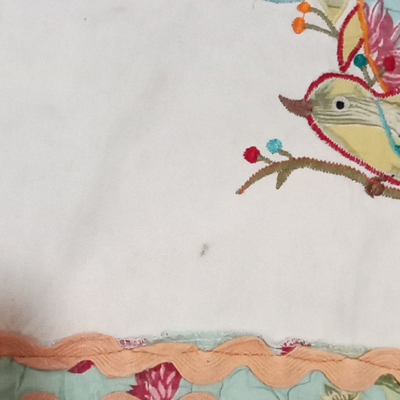 Vintage Embroidered Linen Tea Towel - Birds - Picture 6 of 17